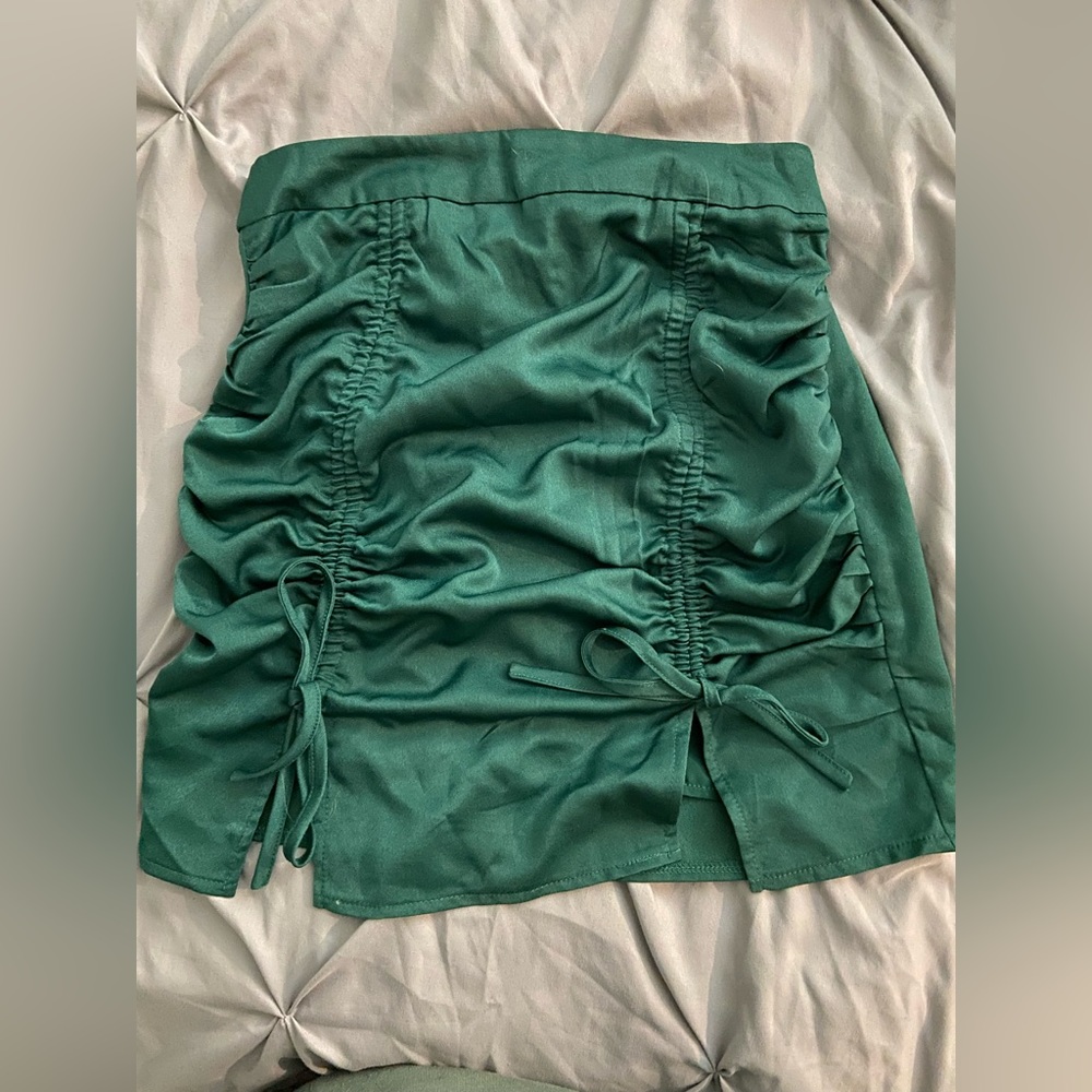 Green skirt